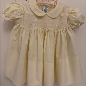 Vintage Feltman Brothers Yellow Baby Girl Dress